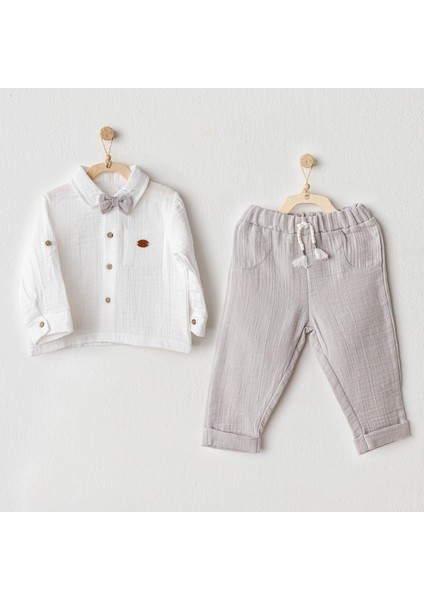 Erkek Bebek Takım 2 Parça Muslin AC25622