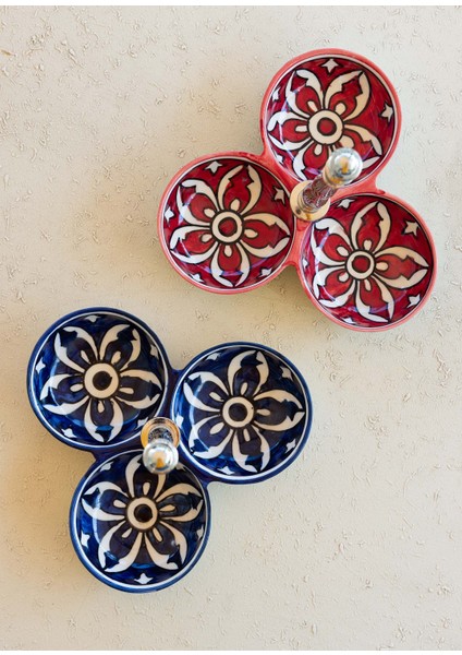 Corallo Çerezlik Kırmızı 3 Bölmeli 19X19X19 cm modelleri