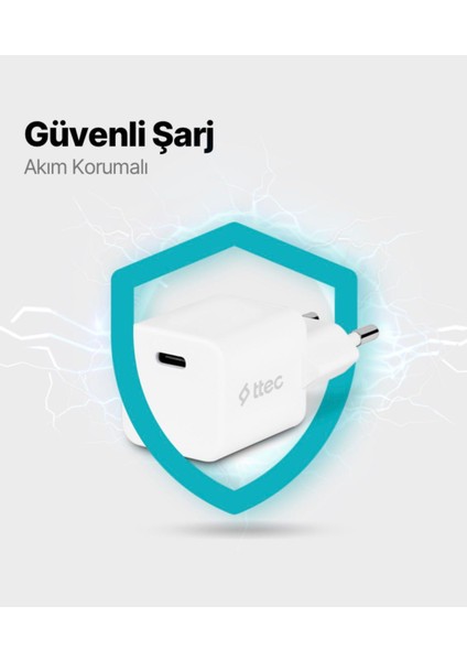 Smartcharger Pro 20W Usb-C Hızlı Seyehat Şarjı