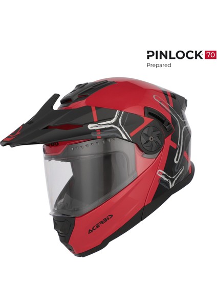 Rıder Garphıc 22-06 Kask Siyah Kırmızı