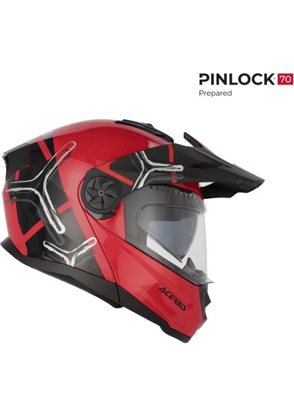 Rıder Garphıc 22-06 Kask Siyah Kırmızı