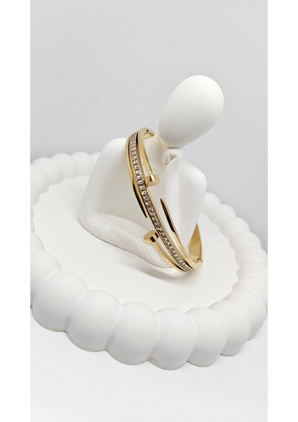Vip Çelik Gold Taşlı Çivi Model Ikili Kelepçe fiyatları