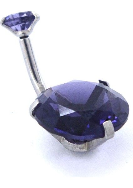 316L Çelik Mor Zirkon Taşlı Piercing PRC-111 fırsatları