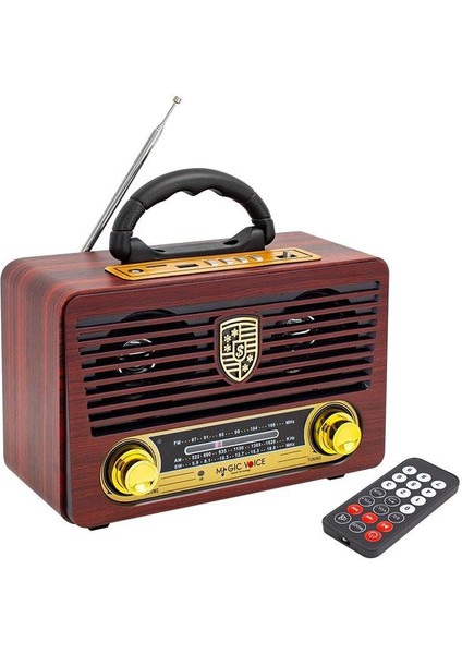 MV-115BT USB - Sd - Fm - Bluetooth Destekli Nostaljik Radyo