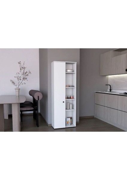 Tdesigno Portre Çok Amaçlı Dolap,10 Raflı, 1 Kapaklı Mutfak Dolabı Kiler Dolabı Banyo Dolabı modelleri