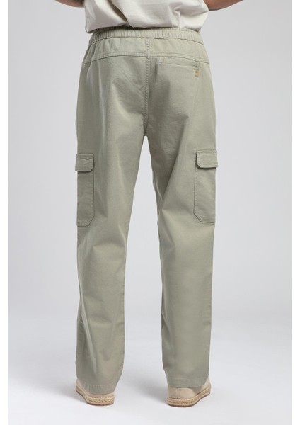 Jogger Cargo Erkek Dokuma Pantolon Haki
