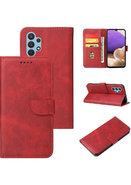 Samsung Galaxy A32 5g Kart Ekleme Deri Folio Flip Case ile (Yurt Dışından)