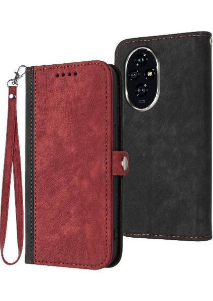 Onur Için Kılıf 200 Pro Flip Folio Kitap Kickstand Koruyucu Cüzdan Pu ile (Yurt Dışından)