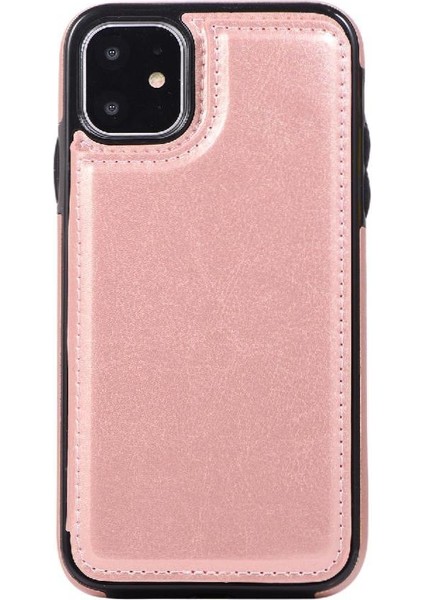 Kart Tutucu Çift ile IPhone 11 Pu Deri Kickstand Için Cüzdan Kılıf (Yurt Dışından) indirimleri