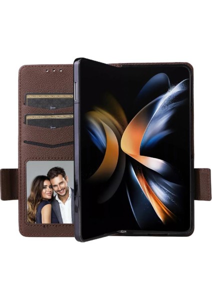 Samsung Galaxy Z Için Flip Case Fold 6 Kart Yuvaları Tutucu Manyetik Yan Pu (Yurt Dışından) fırsatları