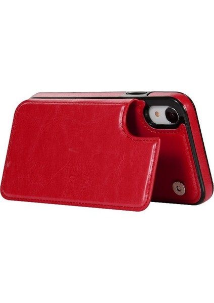 Kart Tutucu ile IPhone Xr Pu Deri Kickstand Kart Yuvaları Için Cüzdan Kılıf (Yurt Dışından) fiyatları