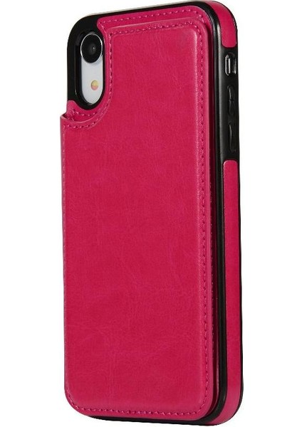 Kart Tutucu ile IPhone Xr Pu Deri Kickstand Kart Yuvaları Için Cüzdan Kılıf (Yurt Dışından) modelleri