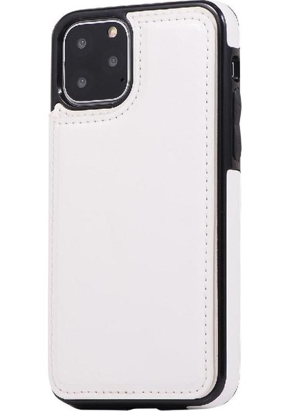 Kart Tutucu Kickstand ile IPhone 11 Pro Max Pu Deri Için Cüzdan Kılıf (Yurt Dışından)