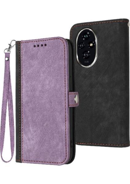 Onur Için Kılıf 200 Pro Flip Folio Kitap Kickstand Koruyucu Cüzdan Pu ile (Yurt Dışından)