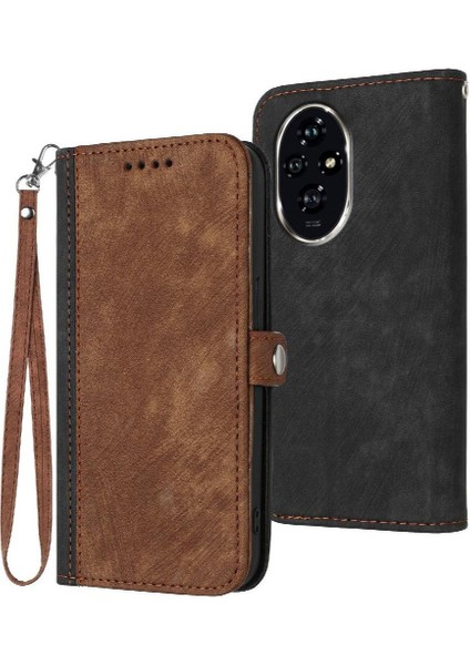 Onur Için Kılıf 200 Pro Flip Folio Kitap Kickstand Koruyucu Cüzdan Pu ile (Yurt Dışından)