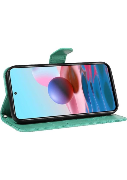 Xiaomi Redmi Not 10 Için Flip Case 4G/10S Ayrılabilir El Kayışı Kabartmalı (Yurt Dışından) modelleri