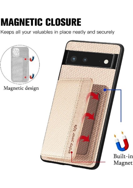 Google Pixel 6 Stand Fonksiyonu Için Kılıf Komple Kamera Güvenlik Manyetik (Yurt Dışından)