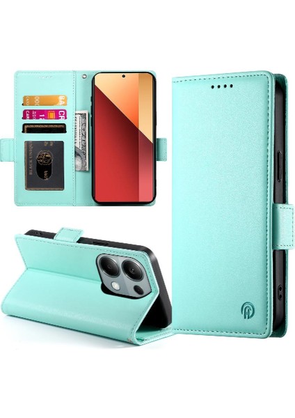 Xiaomi Redmi Not Için Flip Case 13 Pro 4g Kart Yuvaları Flip Iş Cüzdan (Yurt Dışından)