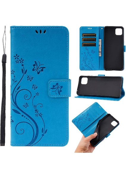 Samsung Galaxy A22 5g Manyetik Kapatma Kickstand Kart Tutucu Için Filp Durumda (Yurt Dışından)