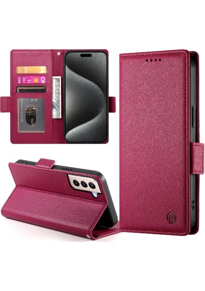 Samsung Galaxy S21 Artı Flip Cüzdan Kartvizit Yuvaları Kullanımı Için Flip Case (Yurt Dışından)