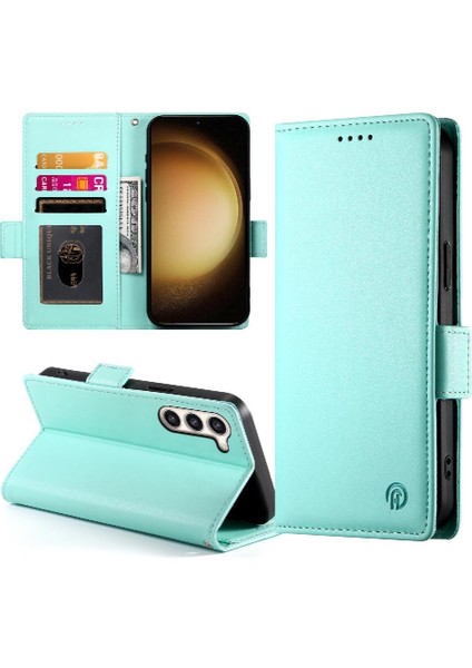 Samsung Galaxy S23 Artı Iş Cüzdan Flip Için Flip Case Günlük Kullanım Kartı (Yurt Dışından)