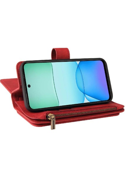Cüzdan Telefon Kılıfı Için Kart Yuvası Standı ile Xiaomi Redmi 13 4g Pu Deri (Yurt Dışından) fırsatları
