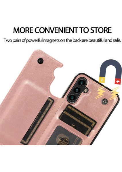 Kart Tutucu Kickstand Çift ile Samsung Galaxy S23 Fe 5g Için Cüzdan Kılıf (Yurt Dışından)