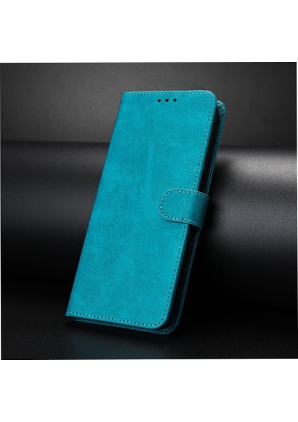 Kart ile IPhone 13 Pro Kickstand Pu Deri Saf Renk Için Flip Case (Yurt Dışından)