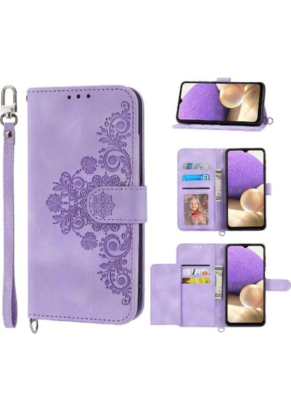 Samsung Galaxy A32 4g Darbeye Dayanıklı Bileklik Çoklu Kredi Için Flip Case (Yurt Dışından) modelleri