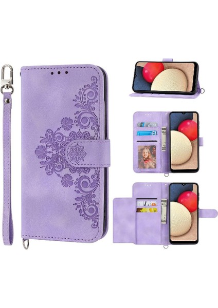 Samsung Galaxy A54 5g Kabartmalı Bileklik Çoklu Kredi Için Flip Case (Yurt Dışından)