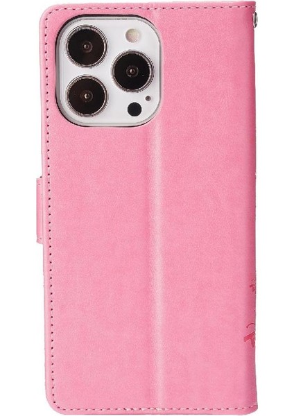IPhone 15 Için Filp Durumda Pro Max Kart Tutucu Pu Deri Manyetik Kapatma (Yurt Dışından)