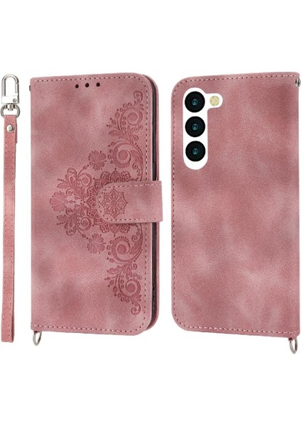 Samsung Galaxy S23 Darbeye Bileklik Kabartmalı Çoklu Için Flip Case (Yurt Dışından)