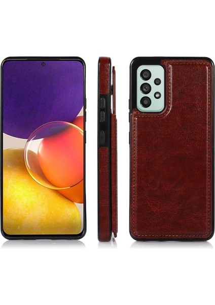Cüzdan Kılıf Samsung Galaxy Için A53 5g Pu Deri Çift Manyetik Toka (Yurt Dışından)