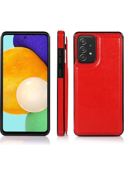 Cüzdan Kılıf Samsung Galaxy Için A52S 5g Çift Manyetik Toka Kart Yuvaları (Yurt Dışından)