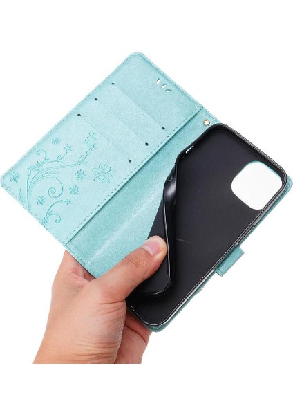 IPhone 13 Için Filp Durumda Bilek Kayışı Kart Tutucu Pu Deri Kickstand (Yurt Dışından) fırsatları
