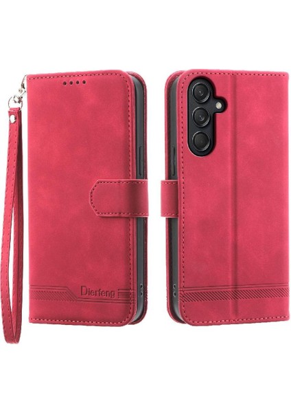 Samsung Galaxy M55 Kart Yuvaları Premium Manyetik Kapatma Nakit Için Flip Case (Yurt Dışından)