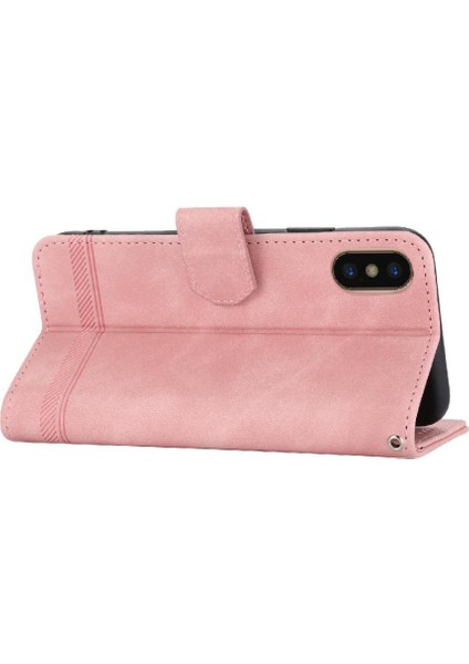 IPhone Xs Max Bileklik Manyetik Kapatma Premium Kart Yuvaları Için Flip Case (Yurt Dışından)