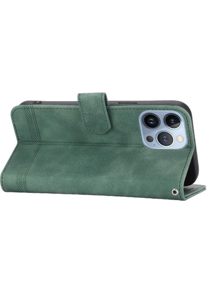 IPhone 13 Için Flip Case Pro Manyetik Kapatma Premium Kart Yuvaları Nakit (Yurt Dışından)