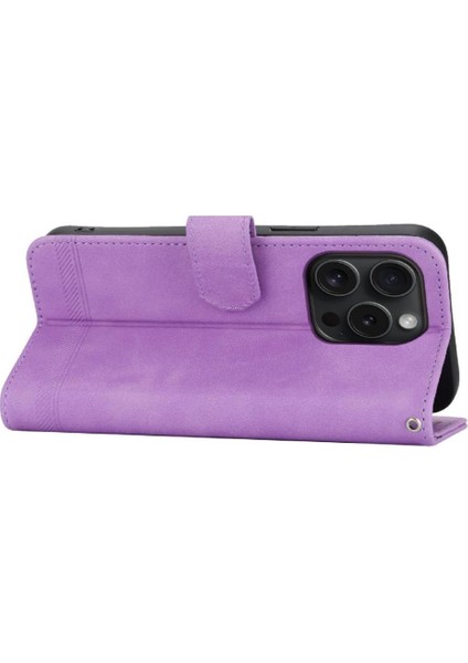 IPhone 15 Için Flip Case Pro Bileklik Kart Yuvaları Premium Manyetik Kapatma (Yurt Dışından)