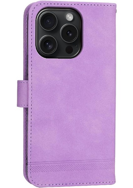 IPhone 15 Için Flip Case Pro Bileklik Kart Yuvaları Premium Manyetik Kapatma (Yurt Dışından)
