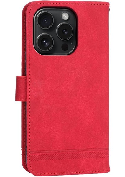 IPhone 15 Için Flip Case Pro Bileklik Kart Yuvaları Premium Manyetik Kapatma (Yurt Dışından)