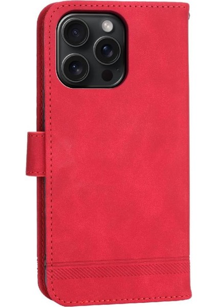 IPhone 15 Için Flip Case Pro Max Bileklik Nakit Cep Kart Yuvaları Manyetik (Yurt Dışından)