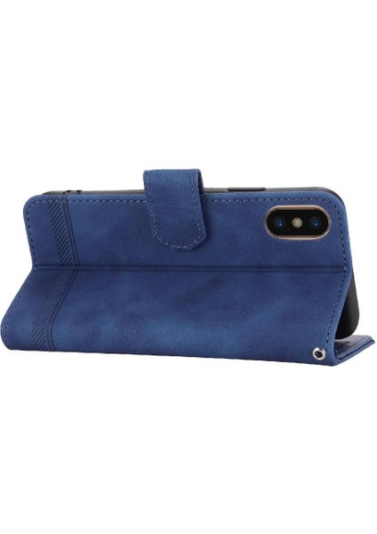 IPhone Xs Max Bileklik Manyetik Kapatma Premium Kart Yuvaları Için Flip Case (Yurt Dışından)