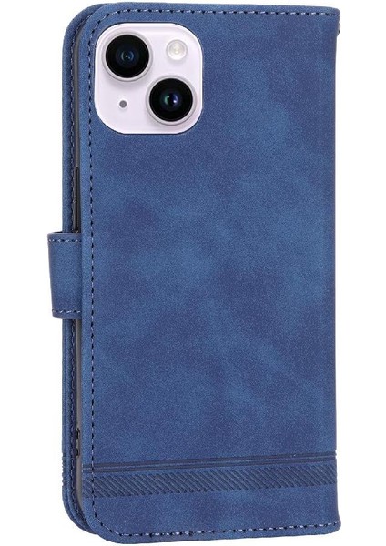 IPhone 14 Için Flip Case Artı Premium Kart Yuvaları Manyetik Kapatma Nakit (Yurt Dışından)