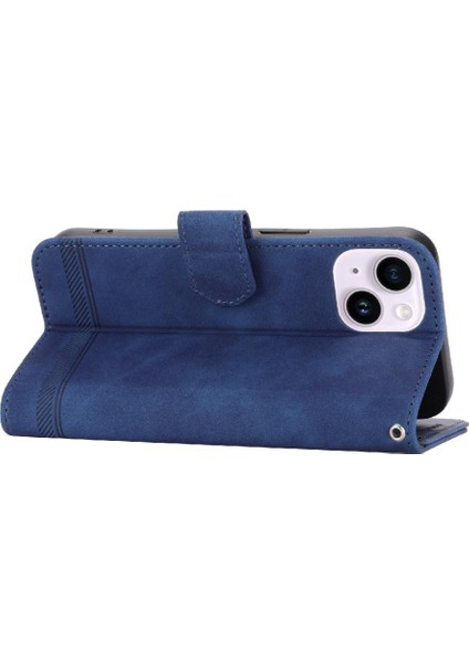 IPhone 14 Için Flip Case Artı Premium Kart Yuvaları Manyetik Kapatma Nakit (Yurt Dışından)