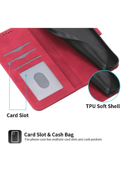 IPhone 14 Için Flip Case Pro Max Manyetik Kapatma Kart Yuvaları Bileklik (Yurt Dışından)