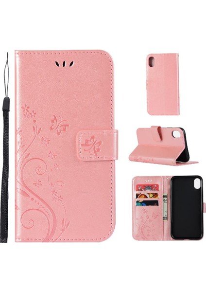IPhone Xs Max Manyetik Kapatma Kickstand Pu Deri Bilek Için Filp Durumda (Yurt Dışından)