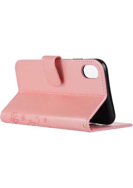 IPhone Xs Max Manyetik Kapatma Kickstand Pu Deri Bilek Için Filp Durumda (Yurt Dışından)
