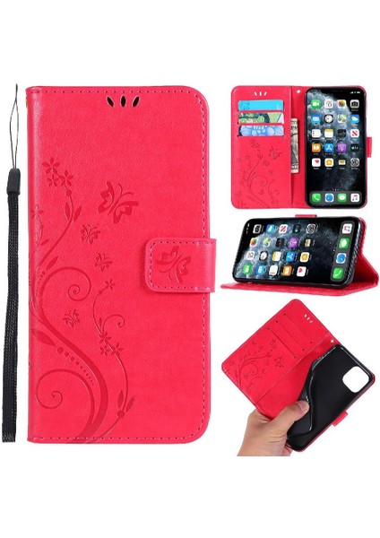 IPhone 11 Için Filp Durumda Pro Kickstand Manyetik Kapatma Pu Deri Kart (Yurt Dışından)