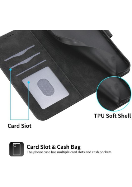 IPhone 14 Için Flip Case Pro Max Manyetik Kapatma Kart Yuvaları Bileklik (Yurt Dışından)